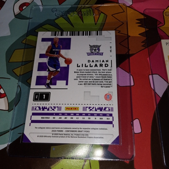 Damian Lillard like new contenders card - Picture 2 of 2